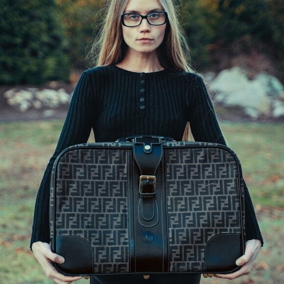 Fendi 1970's Monogram-Print Suitcase - Picture 11 of 11